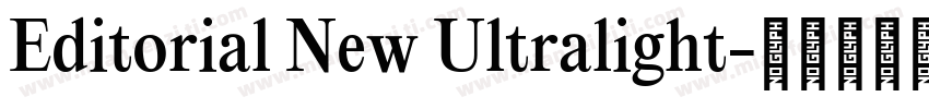 Editorial New Ultralight字体转换